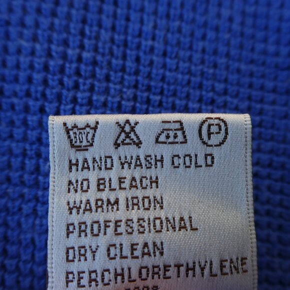 Peter Millar Blue Quarter Zip Sweater Pullover Cotton Cashmere Mock Neck Knit XL - Picture 7 of 7